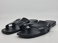 Slippers, hermès, zwart, maat 39,5
