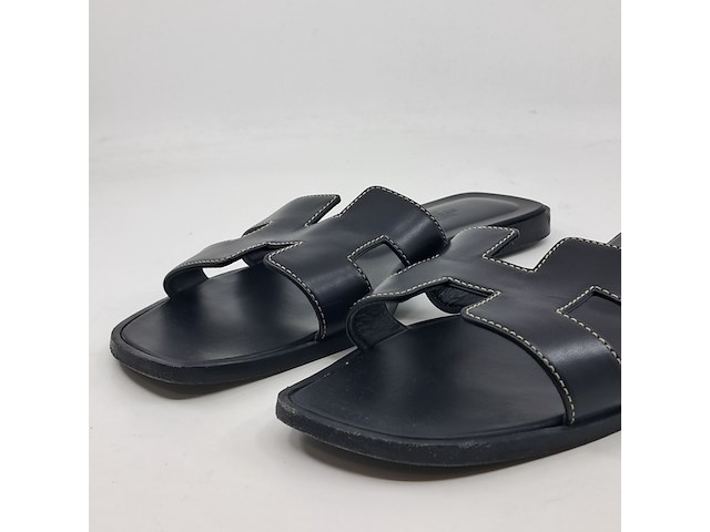 Slippers, hermès, zwart, maat 39,5 - afbeelding 2 van  9