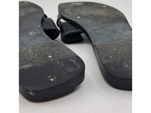 Slippers, hermès, zwart, maat 39,5 - afbeelding 8 van  9