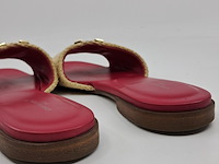 Slippers, louis vuitton, beige/roze, maat 39,5 - afbeelding 2 van  11
