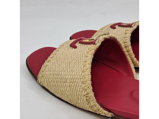 Slippers, louis vuitton, beige/roze, maat 39,5 - afbeelding 6 van  11