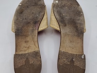 Slippers, louis vuitton, beige/roze, maat 39,5 - afbeelding 9 van  11