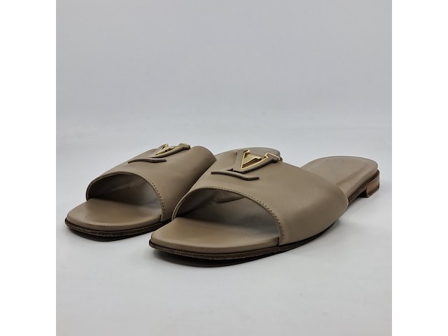 Slippers, louis vuitton, taupe, maat 39 - afbeelding 1 van  10