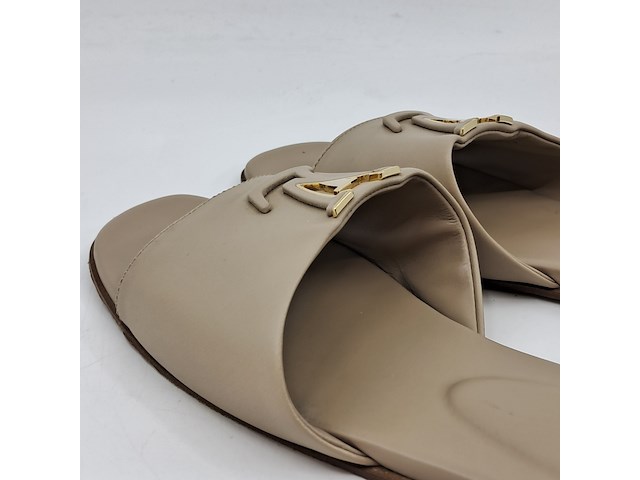 Slippers, louis vuitton, taupe, maat 39 - afbeelding 7 van  10