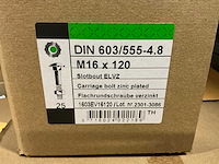Slotbout m16x120 mm (750 stuks) - afbeelding 2 van  3