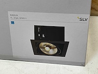 Slv kadux 1 es111 downlighter mat zwart gu10 (5x) - afbeelding 3 van  4