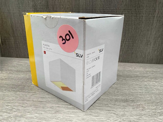 Slv wandlamp plastra cube - afbeelding 2 van  2