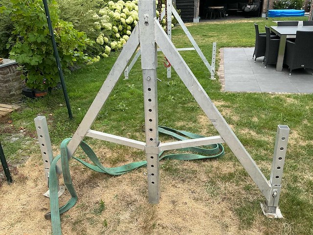 Sm-geräte aluminium portaalkraan 1.500 kg – verstelbaar – overspanning 4 m - afbeelding 12 van  14