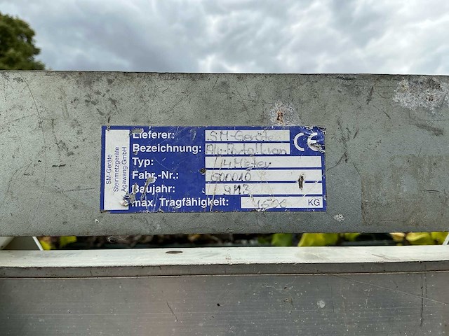 Sm-geräte aluminium portaalkraan 1.500 kg – verstelbaar – overspanning 4 m - afbeelding 3 van  14