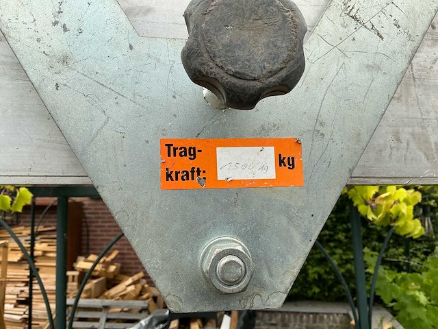 Sm-geräte aluminium portaalkraan 1.500 kg – verstelbaar – overspanning 4 m - afbeelding 4 van  14
