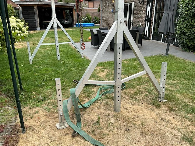 Sm-geräte aluminium portaalkraan 1.500 kg – verstelbaar – overspanning 4 m - afbeelding 10 van  14
