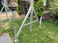 Sm-geräte aluminium portaalkraan 1.500 kg – verstelbaar – overspanning 4 m - afbeelding 2 van  2