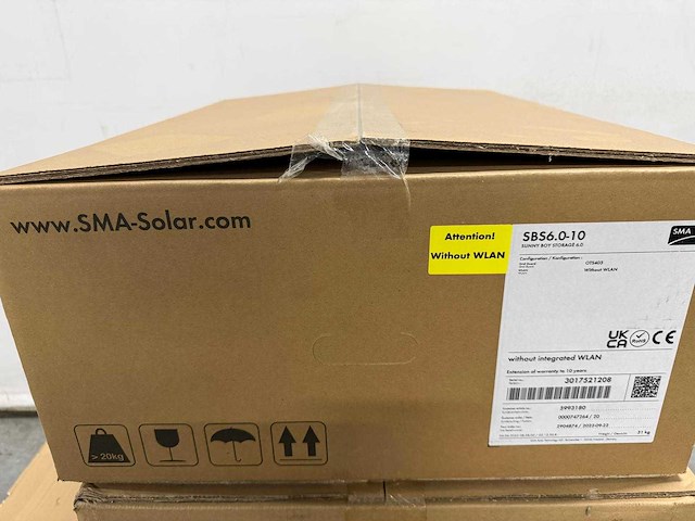 Sma sunny boy - storage sbs6.0-10 - batterijomvormer - afbeelding 2 van  3