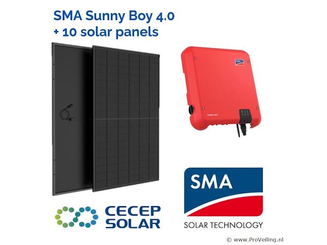 Sma sunny boy 4.0 met 10 zonnepanelen - afbeelding 1 van  12