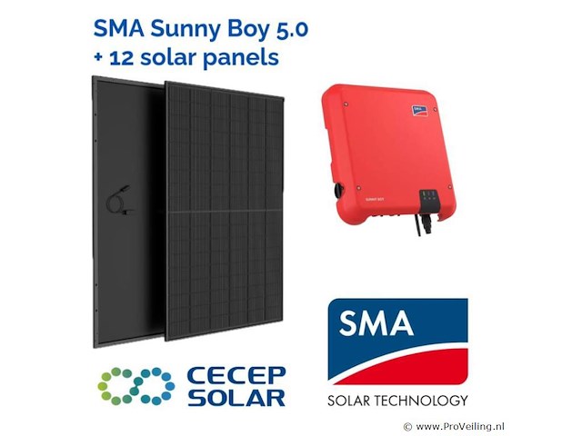 Sma sunny boy 5.0 met 12 zonnepanelen - afbeelding 1 van  12