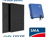 Sma sunny tripower 3.0 met 8 zonnepanelen