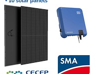 Sma sunny tripower 4.0 met 10 zonnepanelen