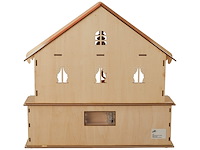 Small foot houten adventskalender woonkamer met lichtjes - afbeelding 2 van  4