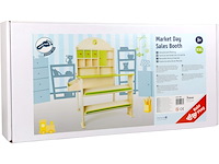 Small foot houten markt en winkelkraam - afbeelding 3 van  4