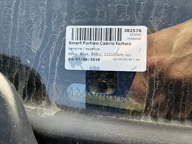 Smart fortwo cabrio 0.9 turbo sport+ dct (eu6.2) 90 at, 2019 - afbeelding 17 van  30