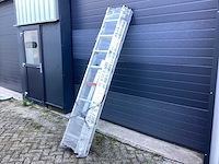 Smart level schuifladder prl3 - 3x8 aluminium - afbeelding 1 van  8