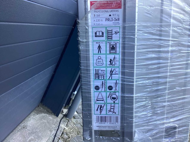 Smart level schuifladder prl3 - 3x8 aluminium - afbeelding 4 van  8