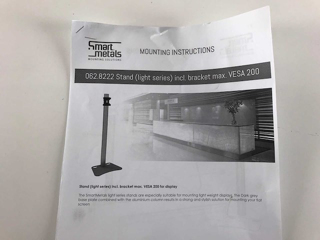 Smart metals (062.8222) light series incl. bracket max. vesa 200 stands (new) (3x) - afbeelding 6 van  6