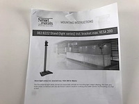 Smart metals (062.8222) light series incl. bracket max. vesa 200 stands (new) (3x) - afbeelding 6 van  6