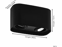 Smart plafondlamp eglo, caminales, zwart - afbeelding 4 van  4