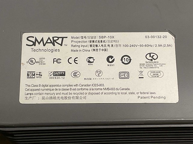 Smart sbp-10x projector - afbeelding 4 van  4