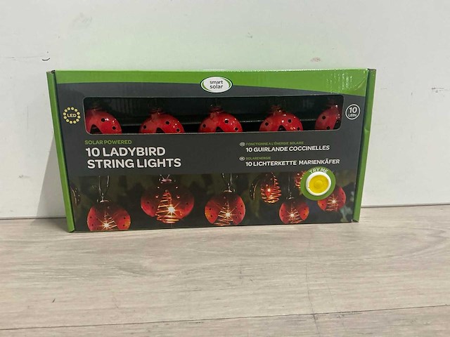 Smart solar 10 ladybird string lights (6x) - afbeelding 1 van  3