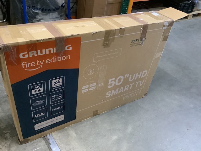 Smart tv 50 inch, grundig, w25-gu7623, grijs - afbeelding 3 van  6