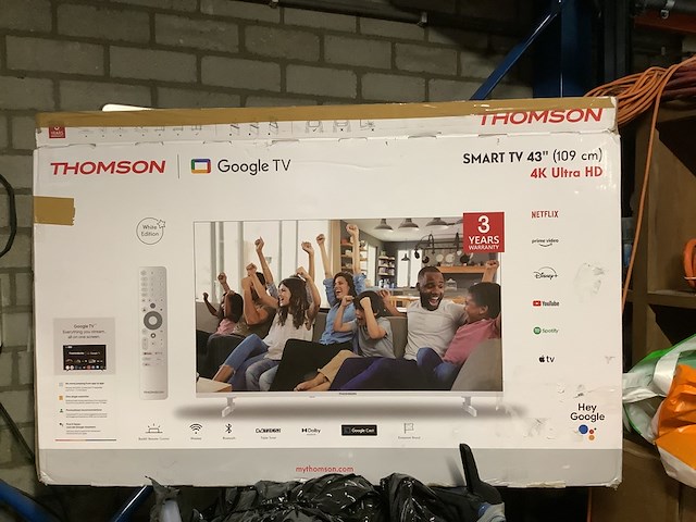 Smart tv uhd op voetjes 43 inch, thomson, 43ug4s14w, zwart - afbeelding 4 van  7