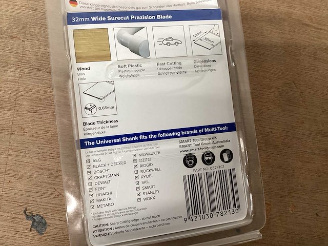 Smart zaagblad 32 mm voor multitool (26x) - afbeelding 4 van  4
