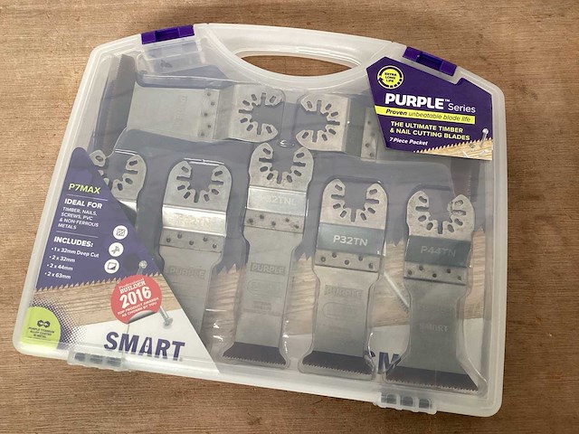 Smart zaagbladenset 7 delig voor multitool (21x) - afbeelding 1 van  4