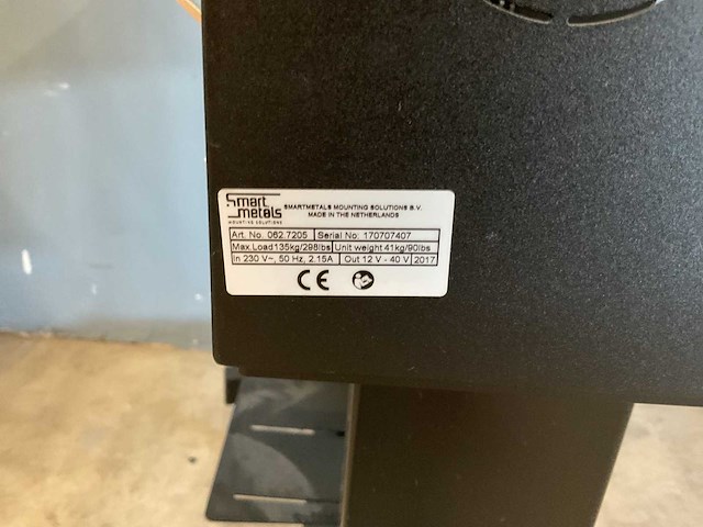 Smartmetals 062.7205 elektrische vloerlift - afbeelding 3 van  3