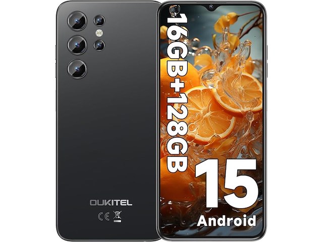 Smartphone oukitel, c1 4gb/128gb - 6,52 inch, zwart - afbeelding 1 van  1