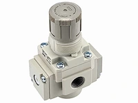 Smc 10-ar25-f02bg-n-b pneumatische regelaar (3x)