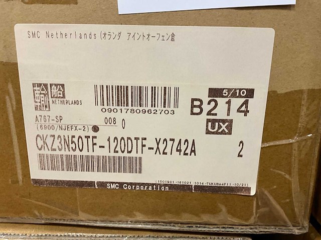 Smc ckz3n50tf-120dtf pneumatische actuator (2x) - afbeelding 7 van  7