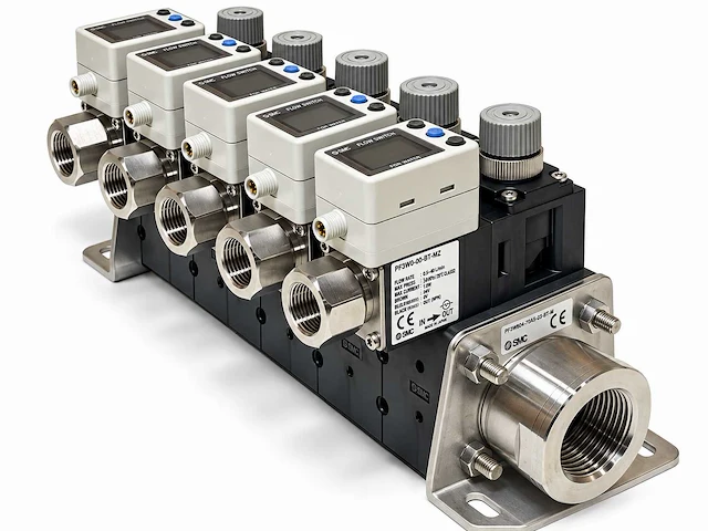 Smc pf3wr05df-704s-03-btn-m digitale waterflowschakelaar - afbeelding 1 van  12