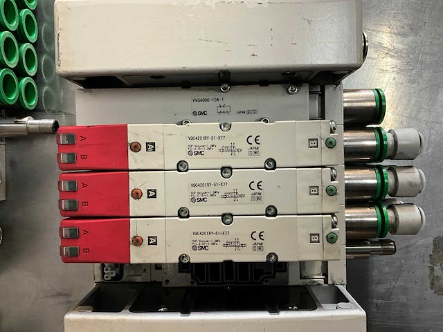 Smc pneumatisch solenoïdeklep manifold (5x) - afbeelding 2 van  4