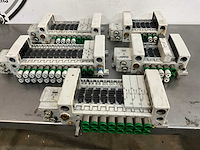 Smc pneumatisch solenoïdeklep manifold (5x) - afbeelding 1 van  6