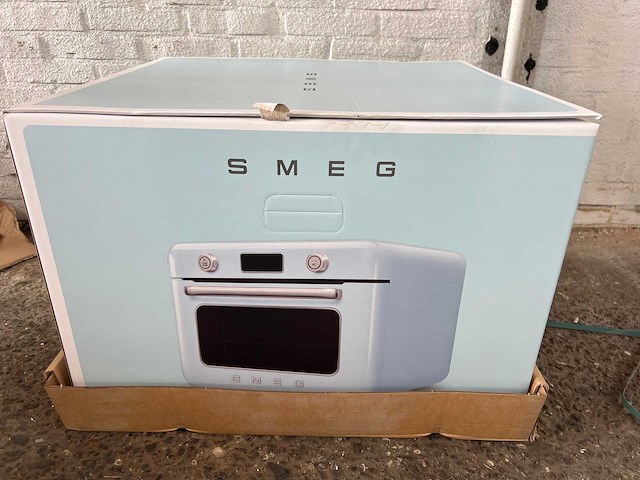 Smeg cof01pgeu groen stoomoven - afbeelding 2 van  3