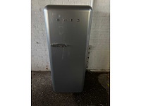 Smeg fab28rsv5 combi-koelkast vrijstaand 270 l d zilver - afbeelding 1 van  6