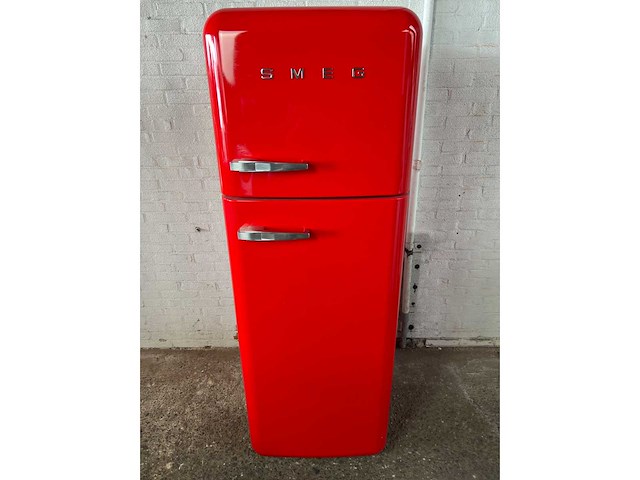 Smeg fab30rrd5 koel- en vriescombinatie scharnier rechts rood - afbeelding 1 van  8