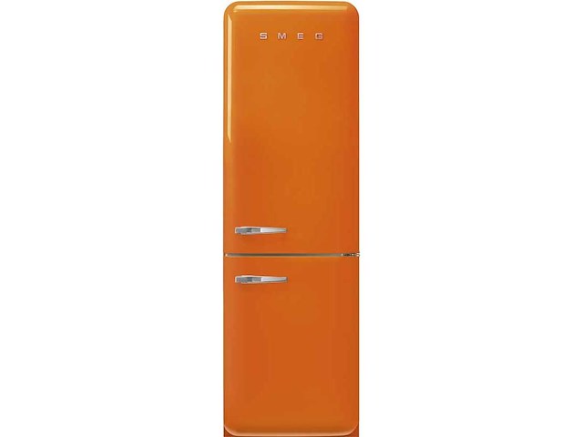 Smeg fab32ror5 koel- en vriescombinatie scharnier rechts oranje - afbeelding 1 van  2