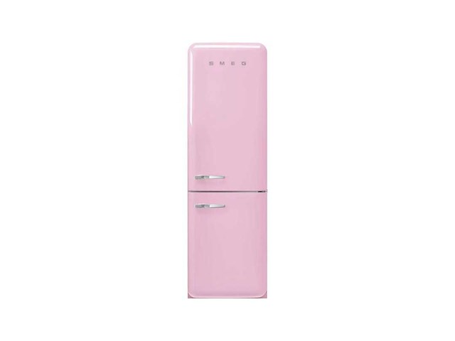 Smeg fab32rpk5 koel-vriescombinatie vrijstaand 331 l roze - afbeelding 1 van  8