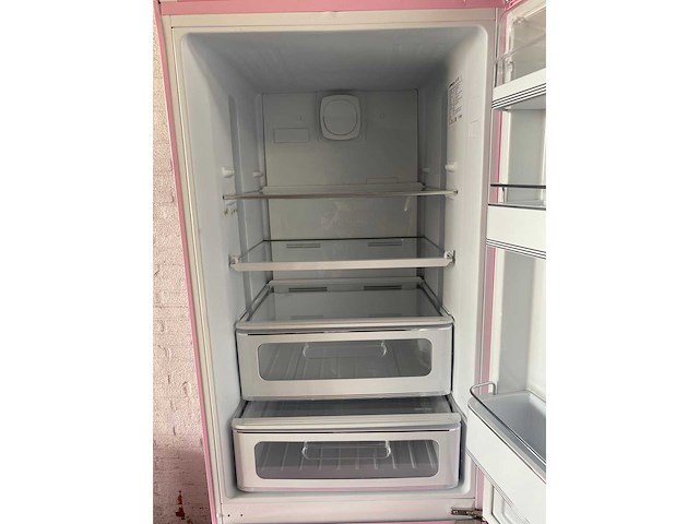 Smeg fab32rpk5 koel-vriescombinatie vrijstaand 331 l roze - afbeelding 5 van  8