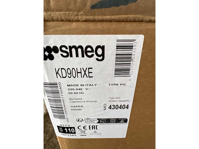 Smeg kd90hxe wand afzuigkap - afbeelding 4 van  4
