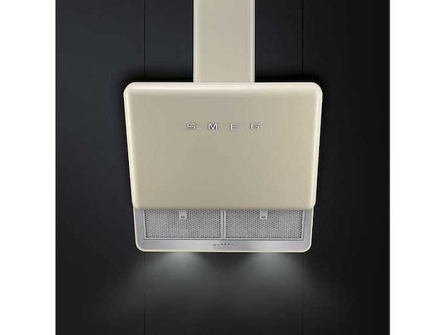 Smeg kfab75cr wandmontage 649m³/uur a+ beige afzuigkap - afbeelding 2 van  6